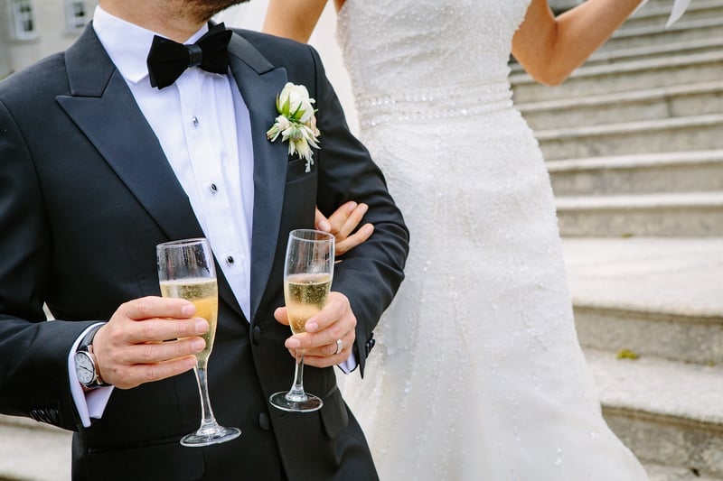 Champagne Glasses Toast